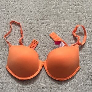Victoria's Secret Vibrant Orange and Pink Bra